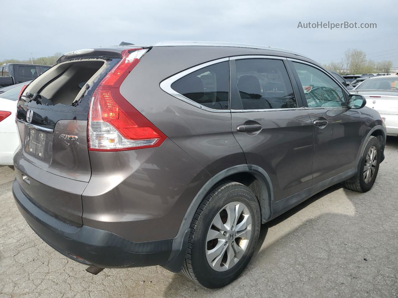 2012 Honda Cr-v Exl Желто-коричневый vin: 5J6RM4H78CL045592