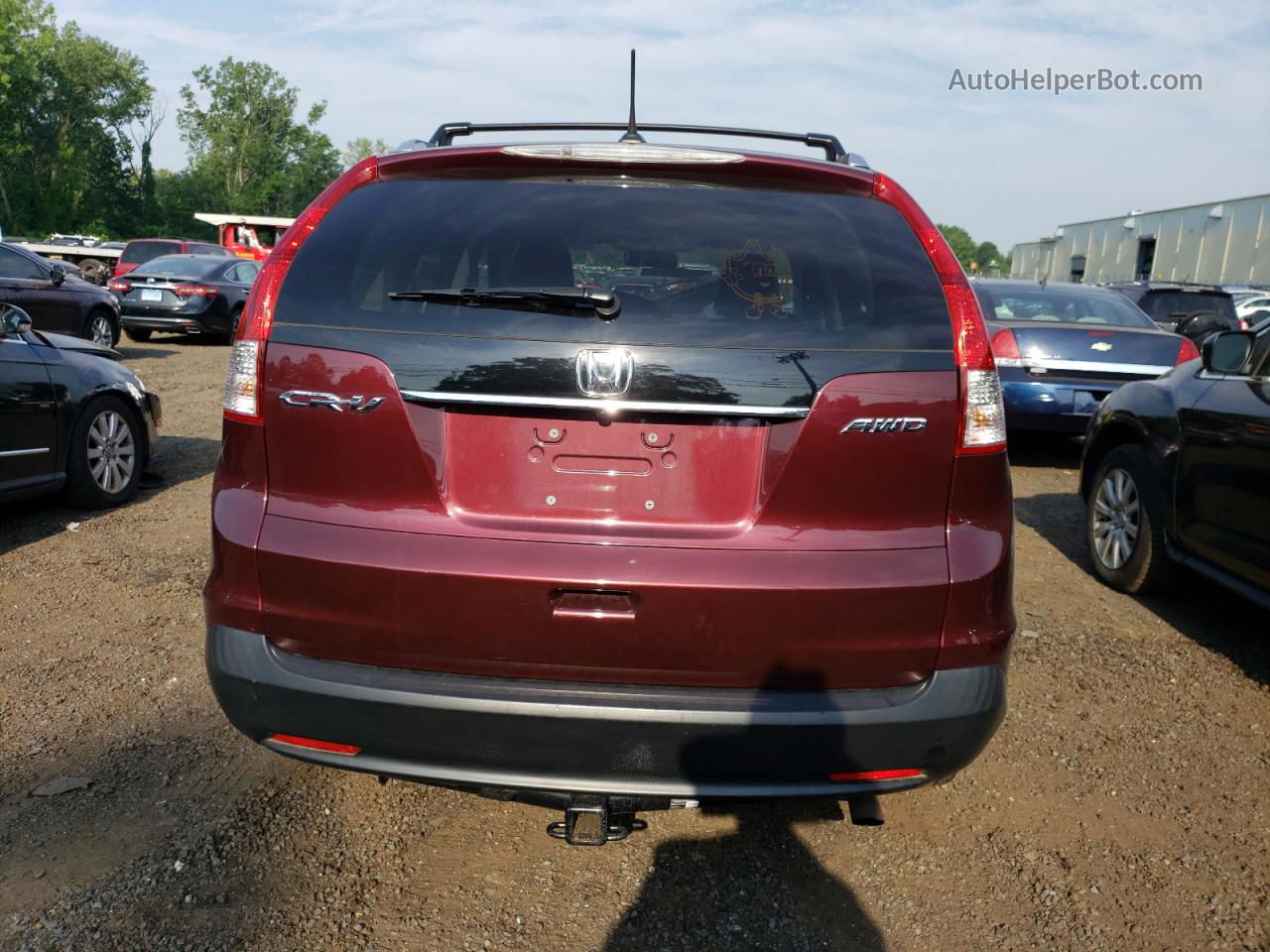 2013 Honda Cr-v Exl Burgundy vin: 5J6RM4H78DL022086