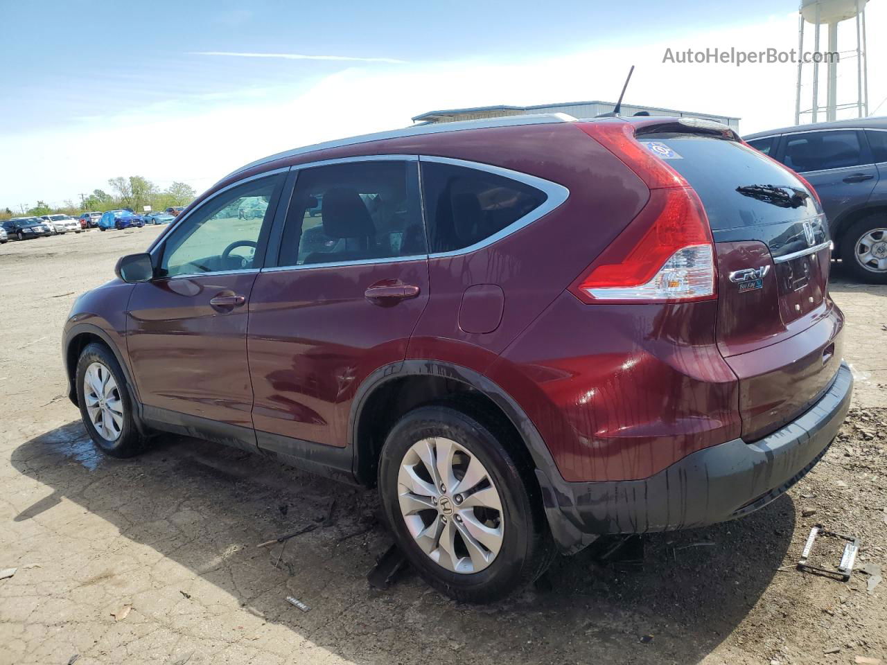 2013 Honda Cr-v Exl Burgundy vin: 5J6RM4H78DL044315