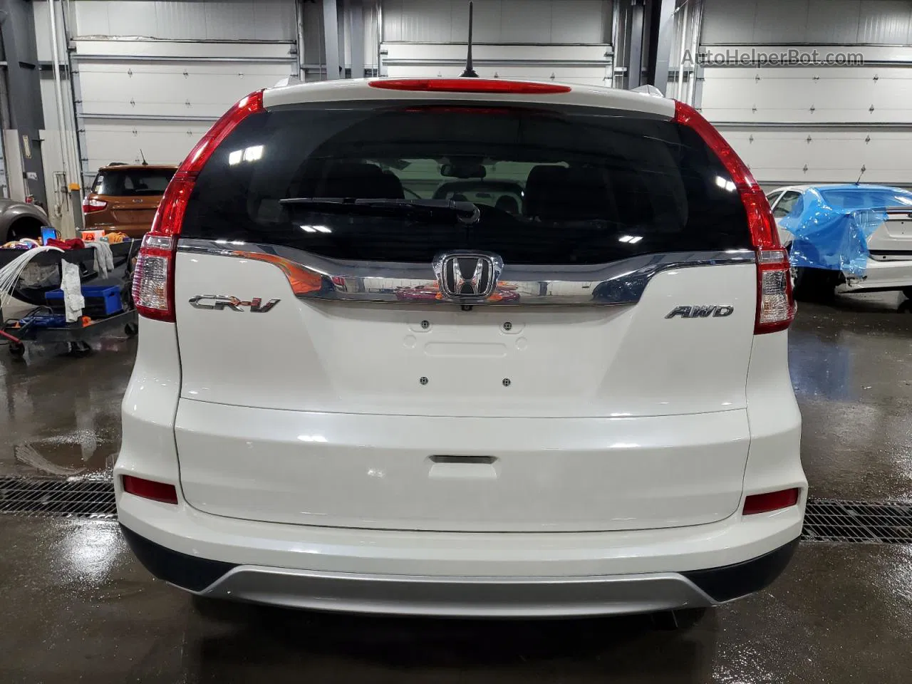 2015 Honda Cr-v Exl Белый vin: 5J6RM4H78FL101065