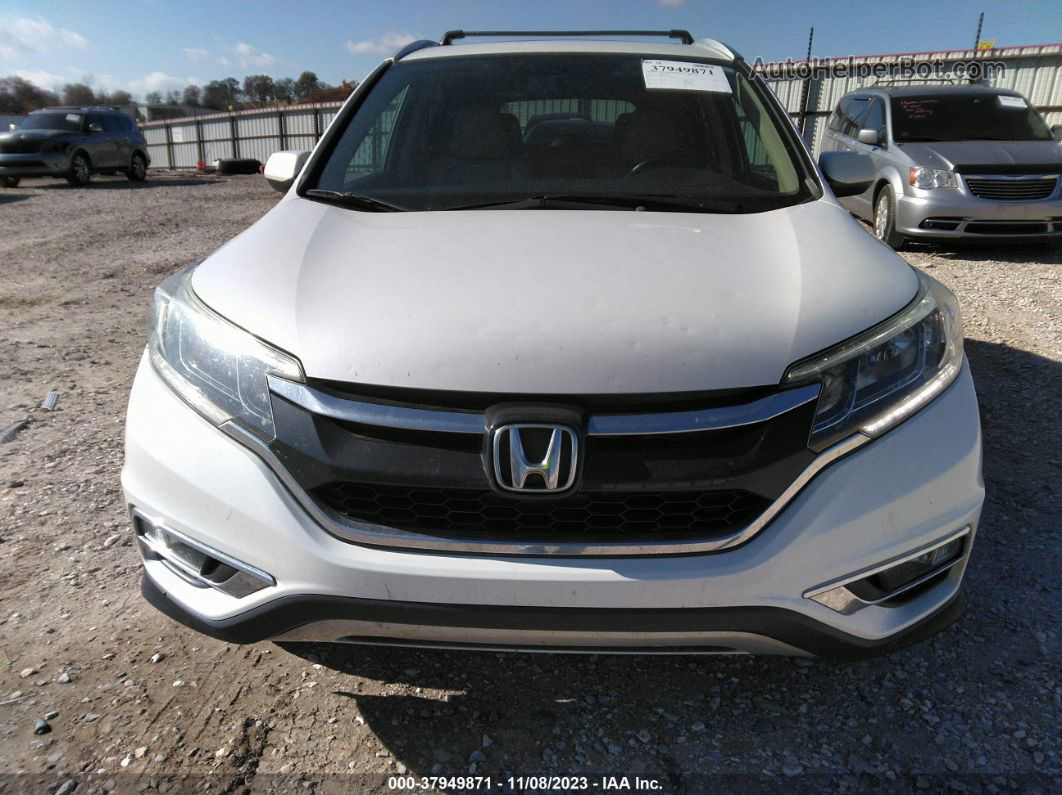 2016 Honda Cr-v Ex-l White vin: 5J6RM4H78GL021024