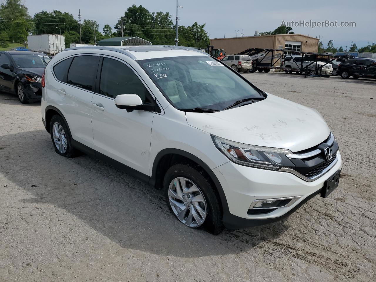 2016 Honda Cr-v Exl Белый vin: 5J6RM4H78GL032878