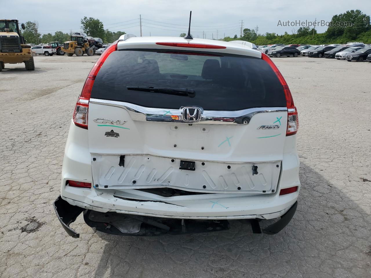 2016 Honda Cr-v Exl White vin: 5J6RM4H78GL032878