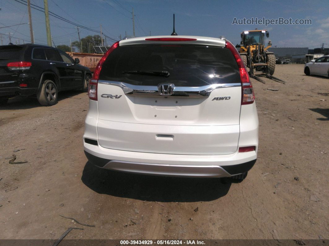 2016 Honda Cr-v Ex-l White vin: 5J6RM4H78GL044285