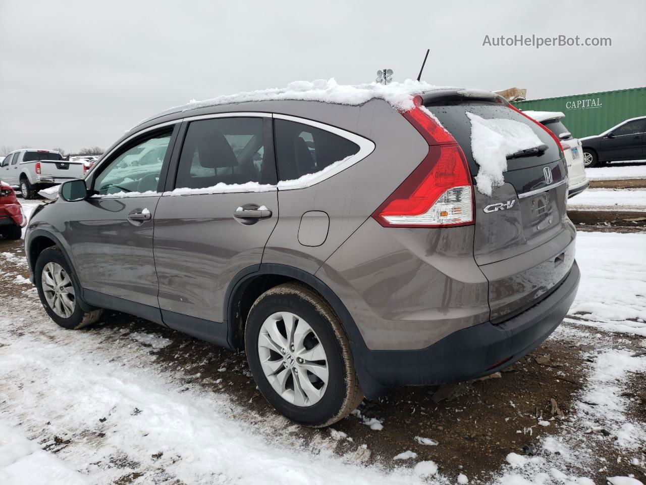 2012 Honda Cr-v Exl Желто-коричневый vin: 5J6RM4H79CL003903