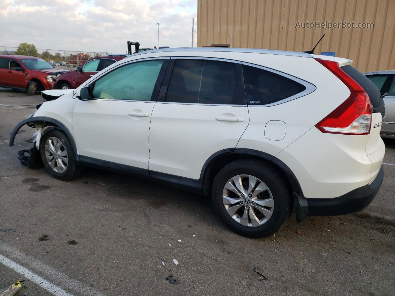 2012 Honda Cr-v Exl White vin: 5J6RM4H79CL004713