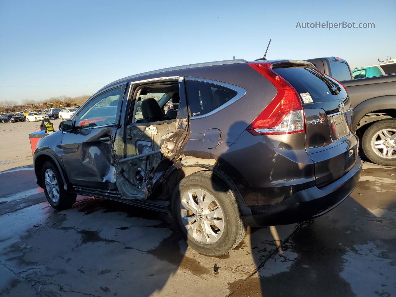 2012 Honda Cr-v Exl Желто-коричневый vin: 5J6RM4H79CL014397