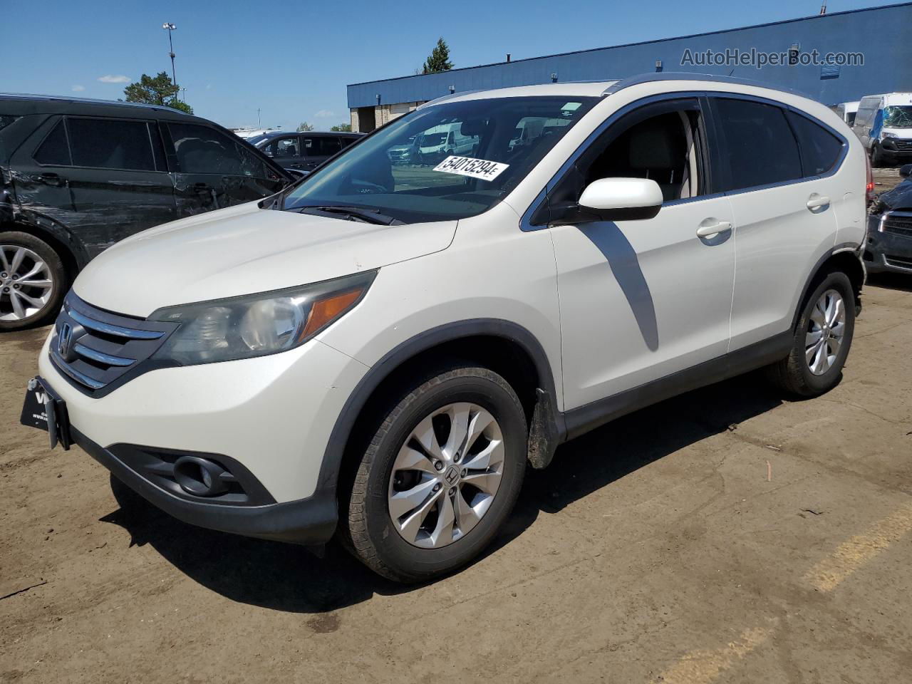 2012 Honda Cr-v Exl White vin: 5J6RM4H79CL043026