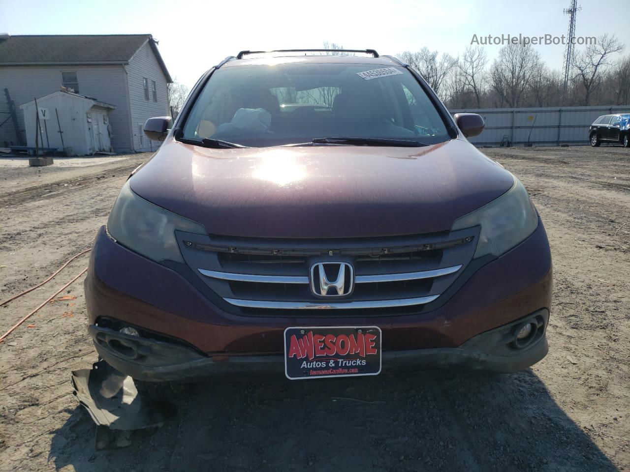 2012 Honda Cr-v Exl Maroon vin: 5J6RM4H79CL047030