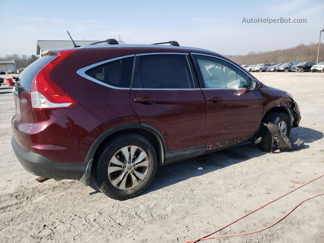 2012 Honda Cr-v Exl Maroon vin: 5J6RM4H79CL047030