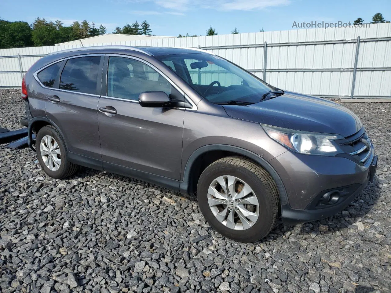 2013 Honda Cr-v Exl Gray vin: 5J6RM4H79DL065206