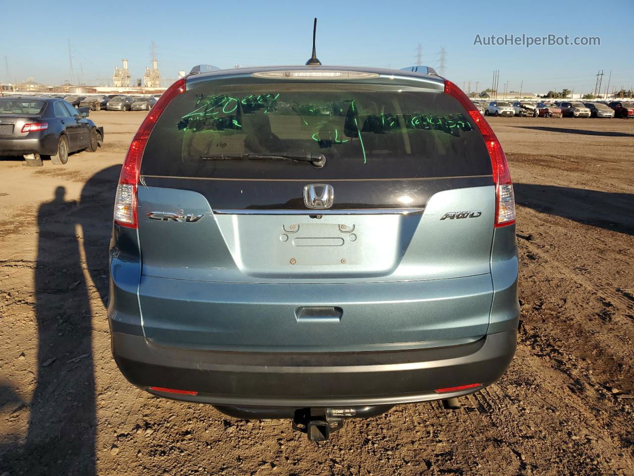 2013 Honda Cr-v Exl Blue vin: 5J6RM4H79DL070180