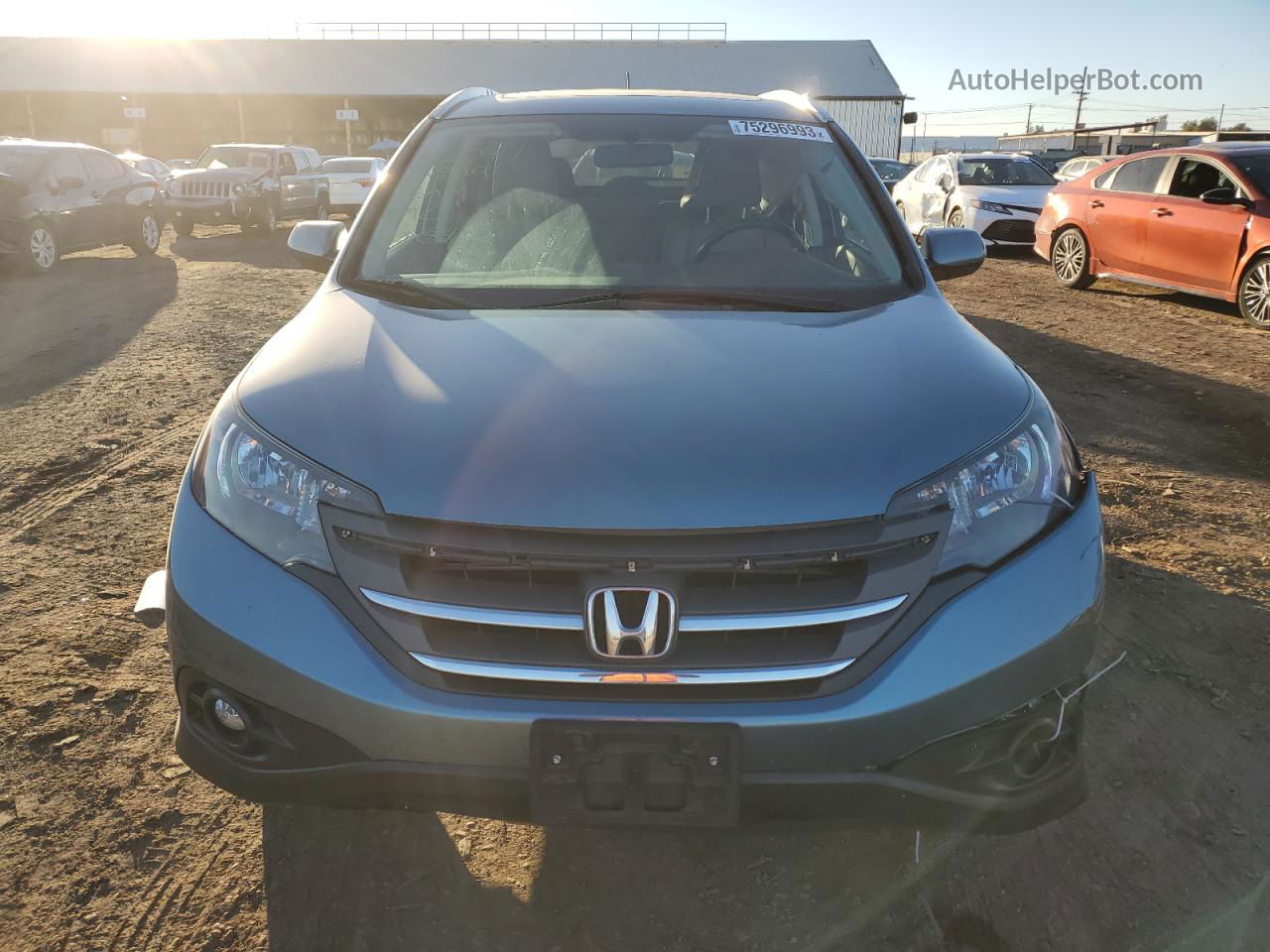 2013 Honda Cr-v Exl Blue vin: 5J6RM4H79DL070180