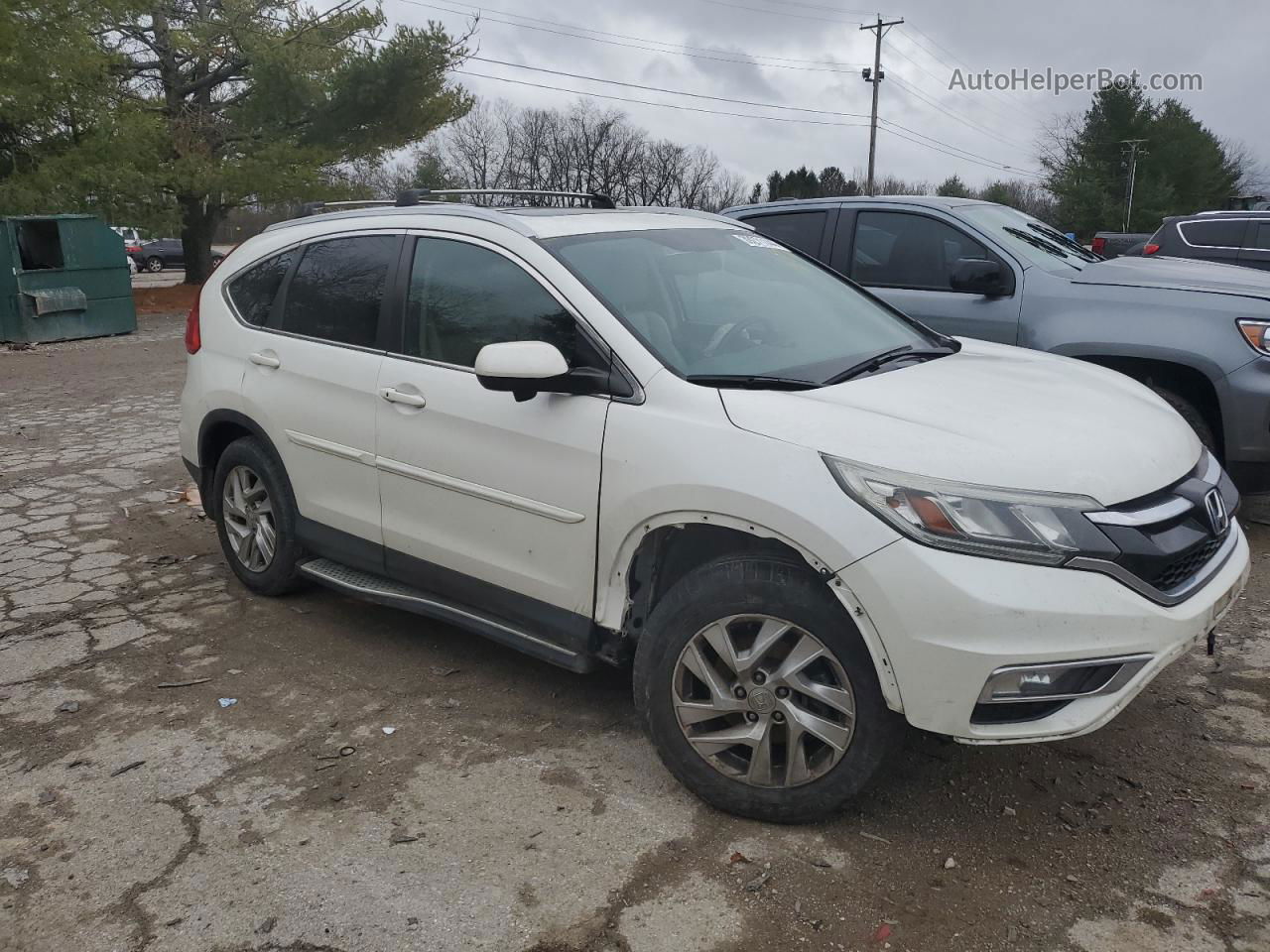 2016 Honda Cr-v Exl White vin: 5J6RM4H79GL022893