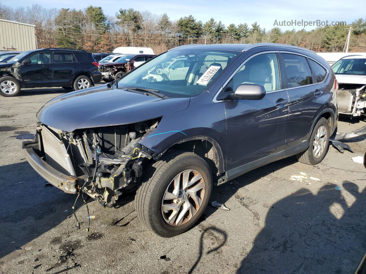 2016 Honda Cr-v Exl Silver vin: 5J6RM4H79GL059913