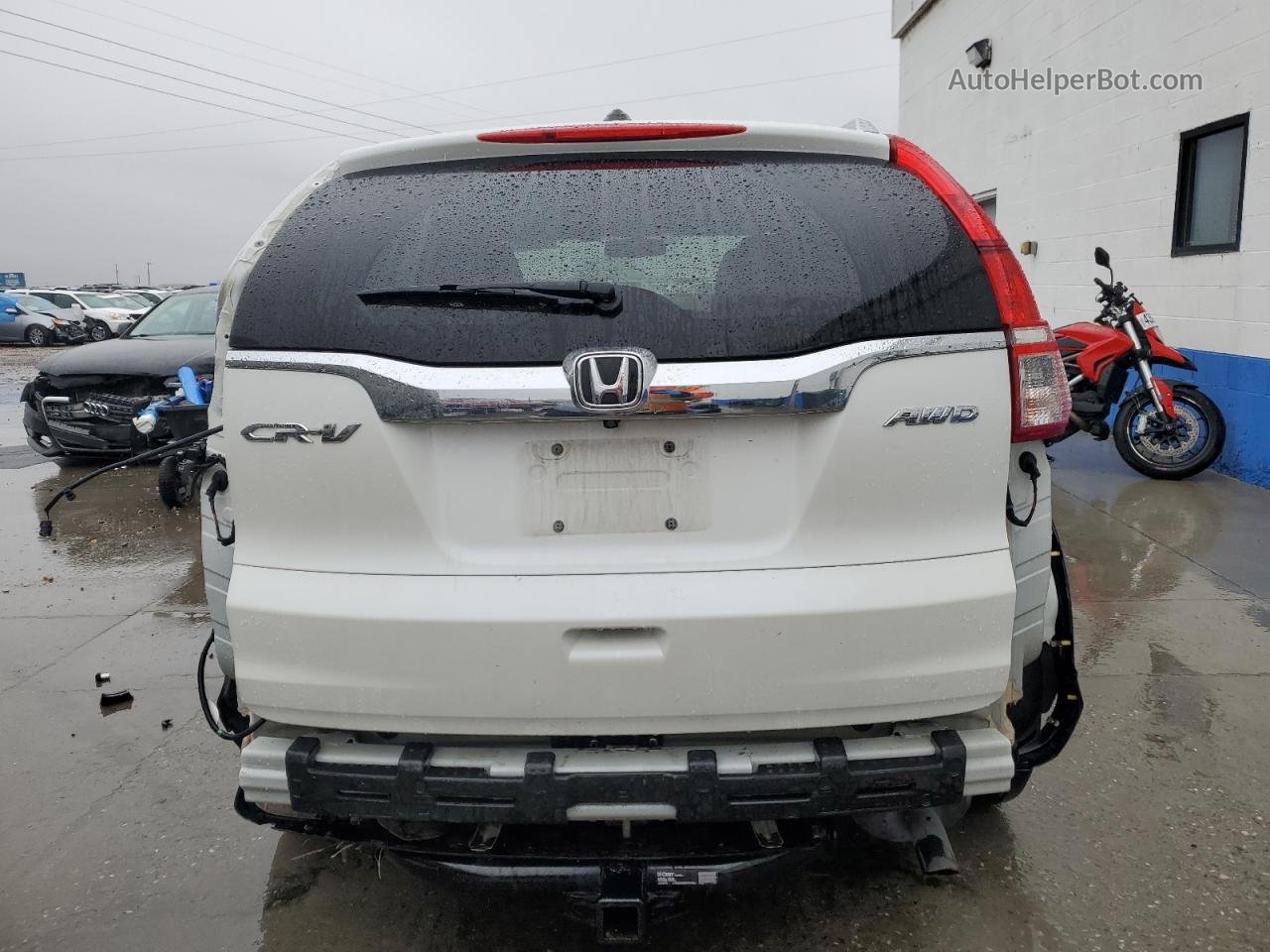 2016 Honda Cr-v Exl Белый vin: 5J6RM4H79GL071043