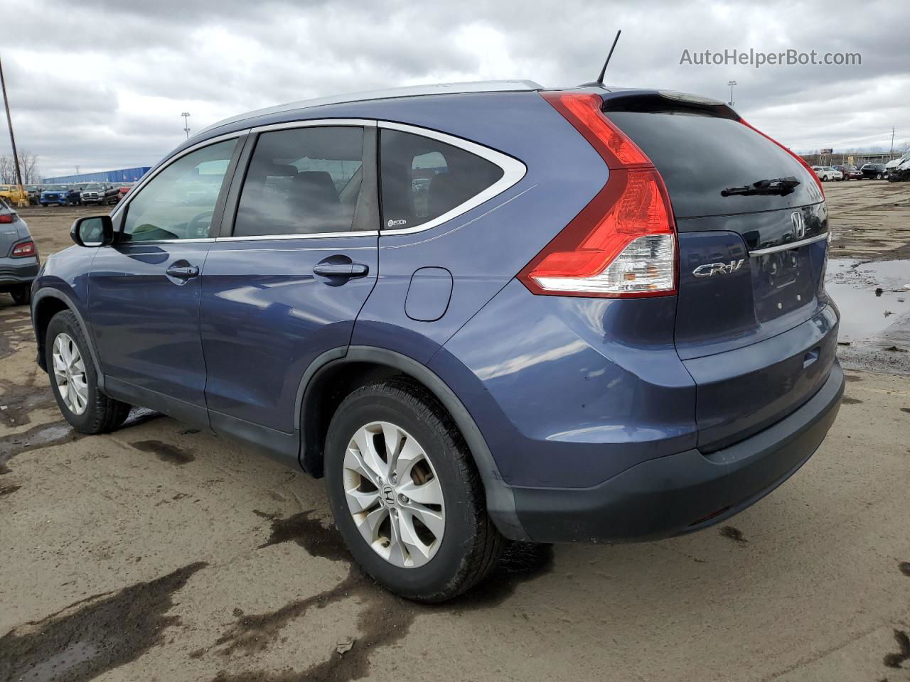 2012 Honda Cr-v Exl Blue vin: 5J6RM4H7XCL022217