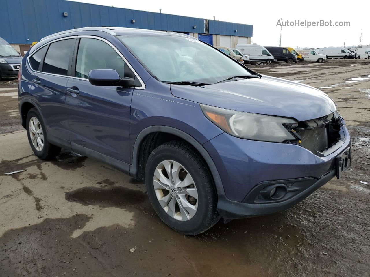 2012 Honda Cr-v Exl Blue vin: 5J6RM4H7XCL022217