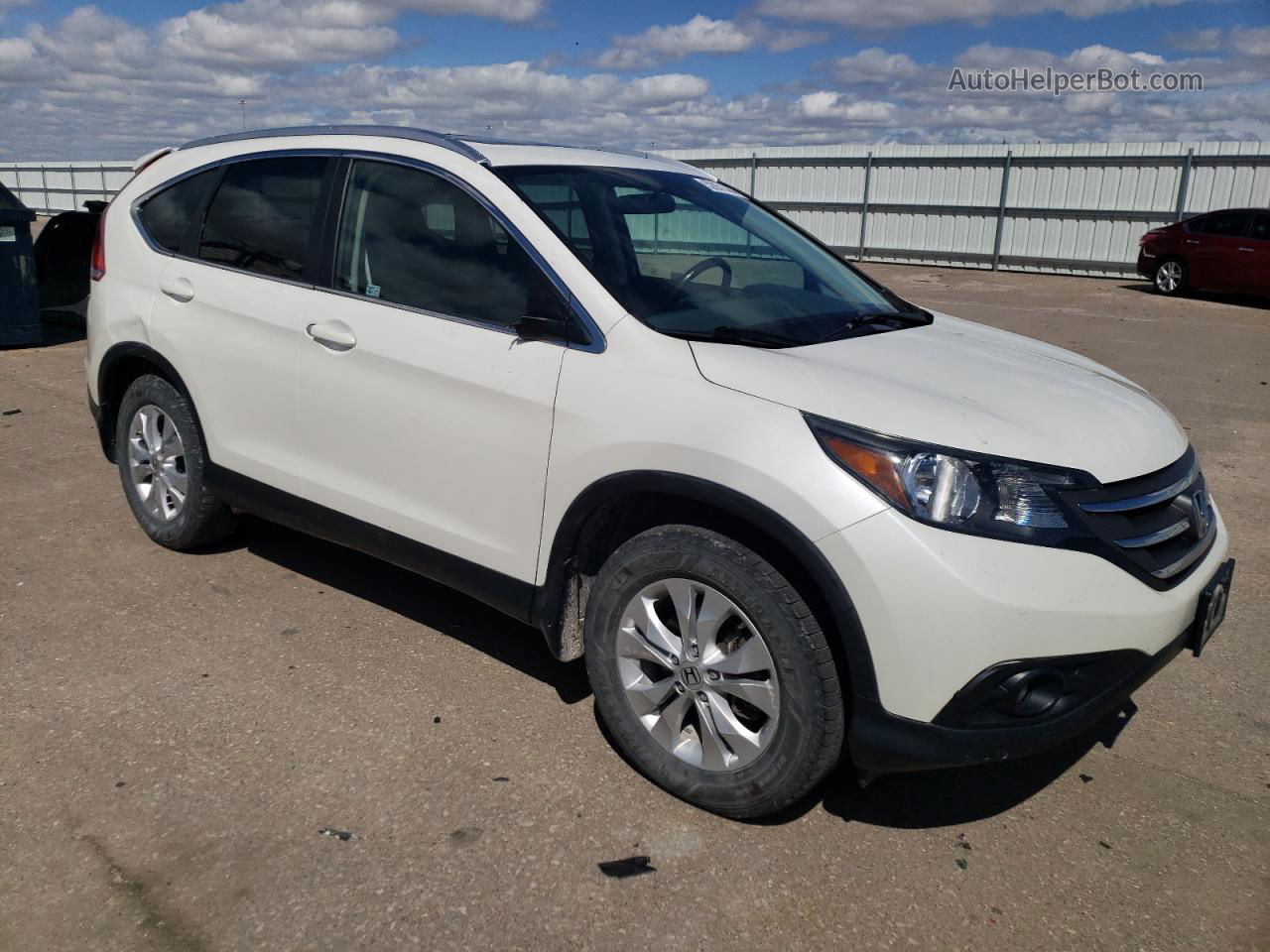 2012 Honda Cr-v Exl White vin: 5J6RM4H7XCL023531