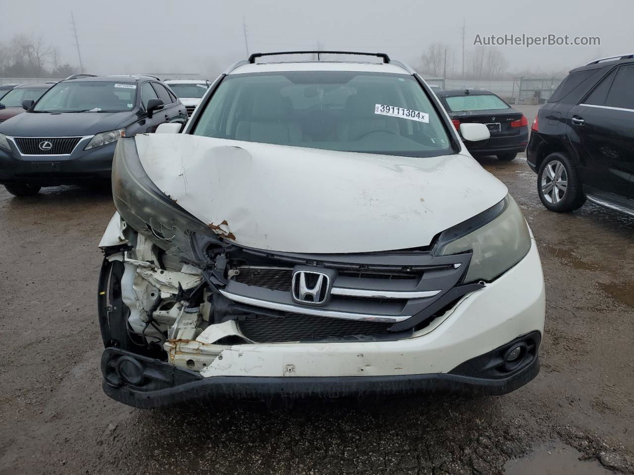 2012 Honda Cr-v Exl Белый vin: 5J6RM4H7XCL049689