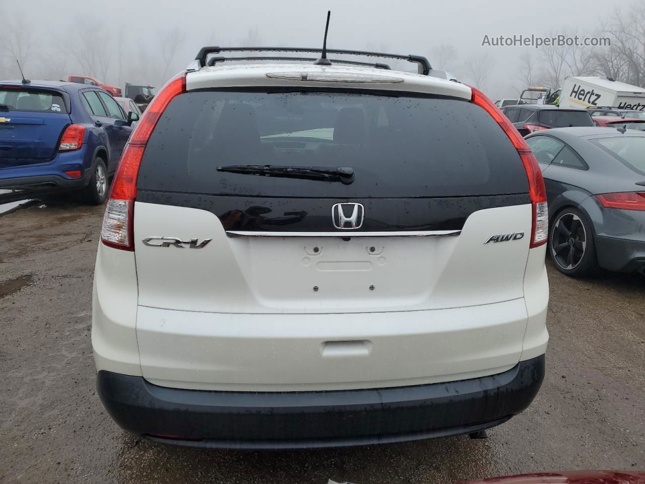 2012 Honda Cr-v Exl White vin: 5J6RM4H7XCL049689