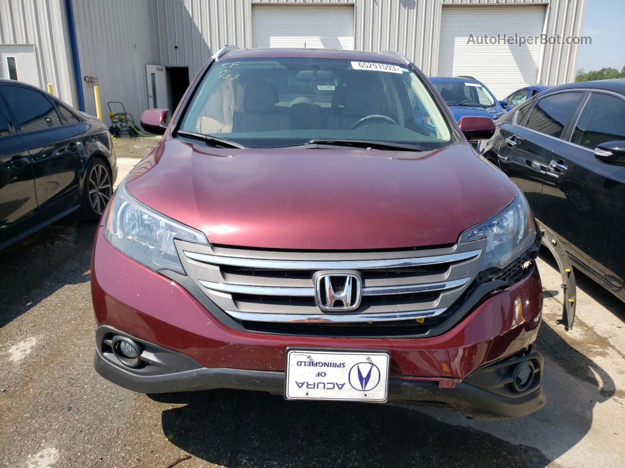 2012 Honda Cr-v Exl Red vin: 5J6RM4H7XCL053080