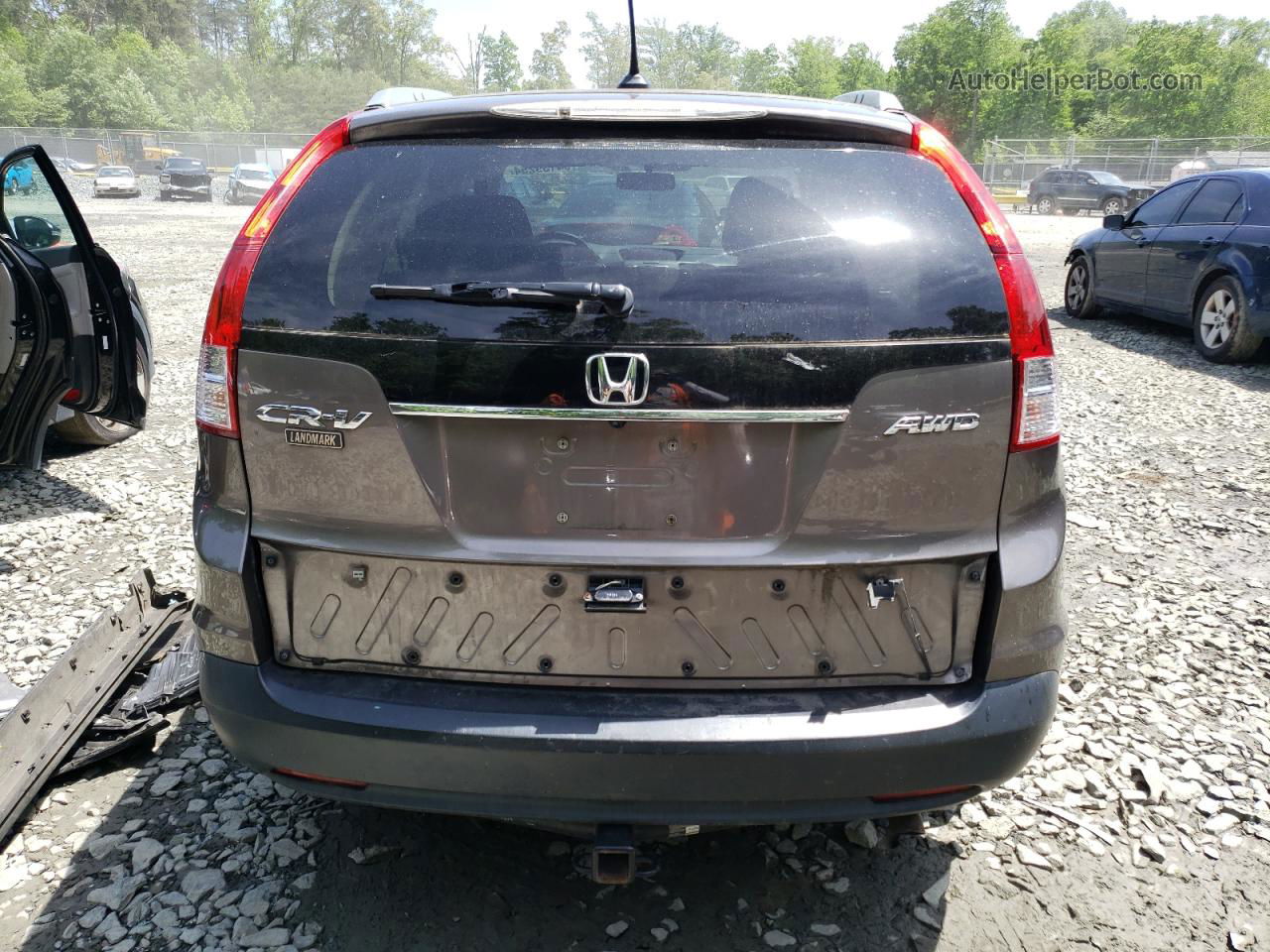 2012 Honda Cr-v Exl Charcoal vin: 5J6RM4H7XCL056528