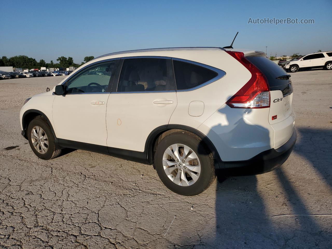 2013 Honda Cr-v Exl White vin: 5J6RM4H7XDL027838