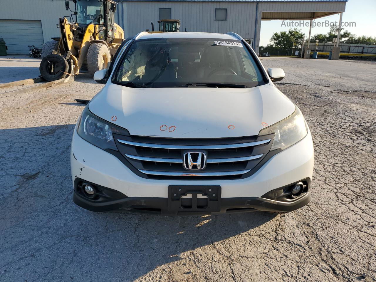 2013 Honda Cr-v Exl White vin: 5J6RM4H7XDL027838