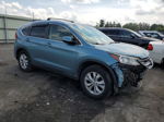 2013 Honda Cr-v Exl Teal vin: 5J6RM4H7XDL035938