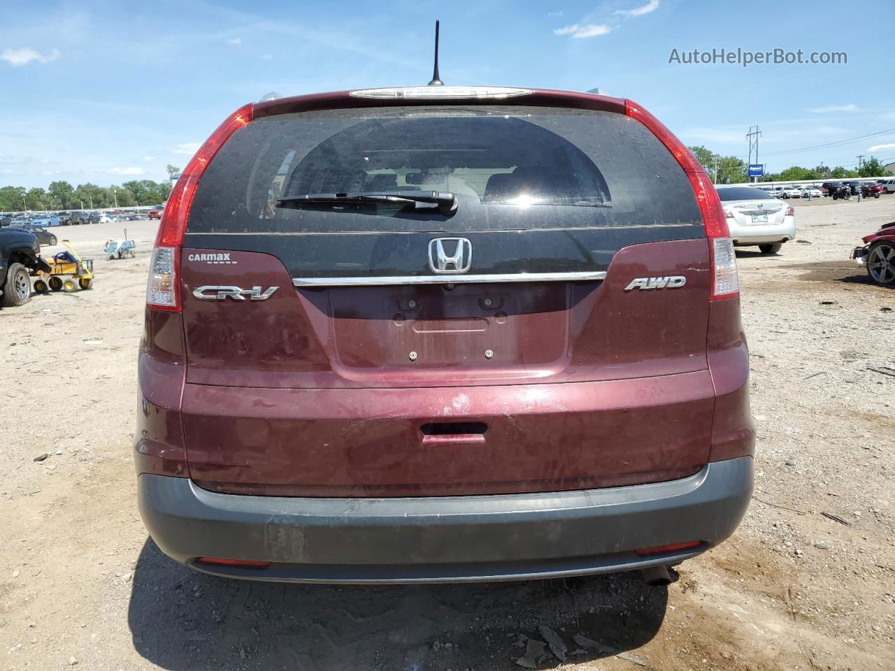 2013 Honda Cr-v Exl Maroon vin: 5J6RM4H7XDL082130