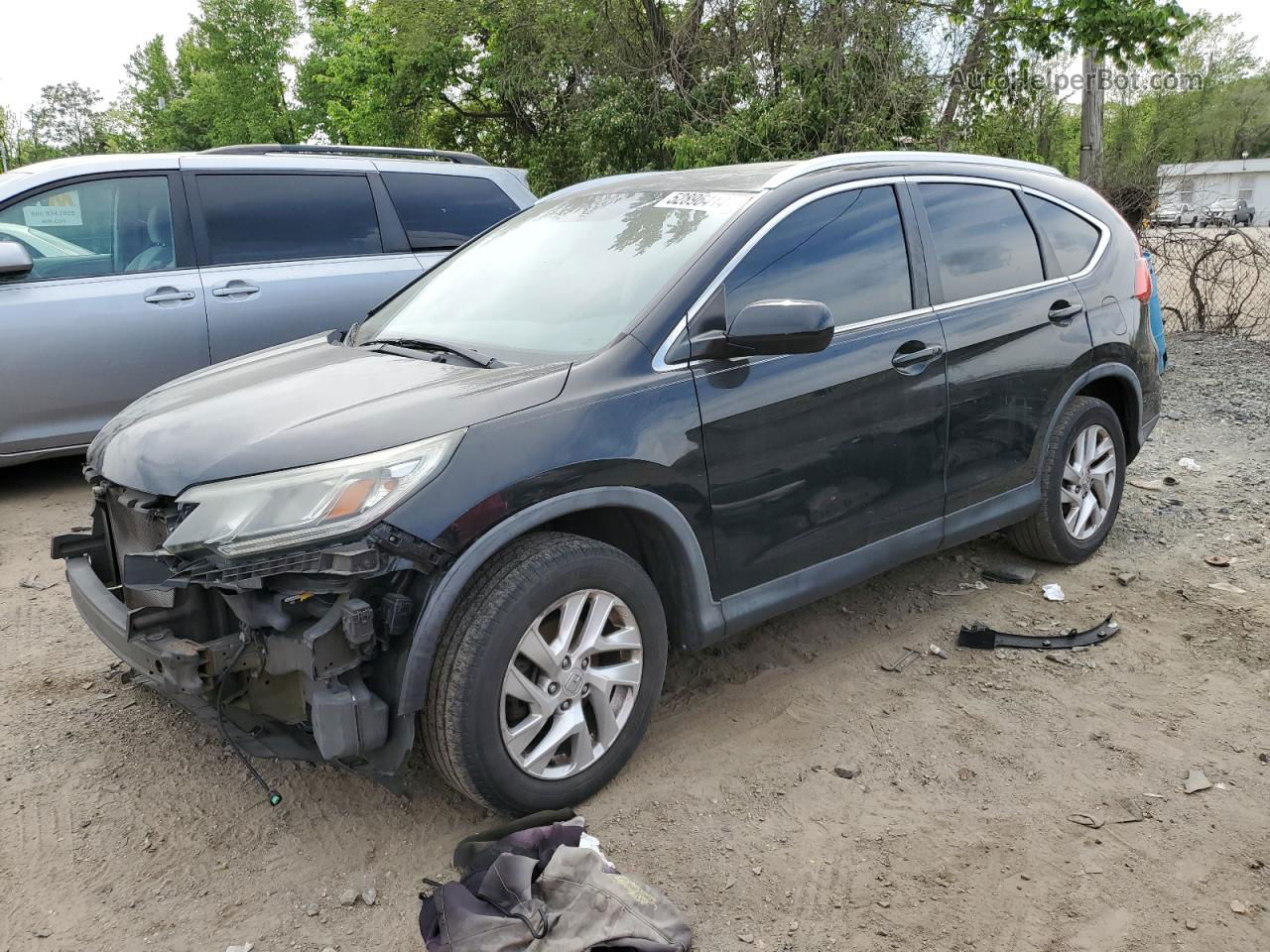 2015 Honda Cr-v Exl Black vin: 5J6RM4H7XFL042441