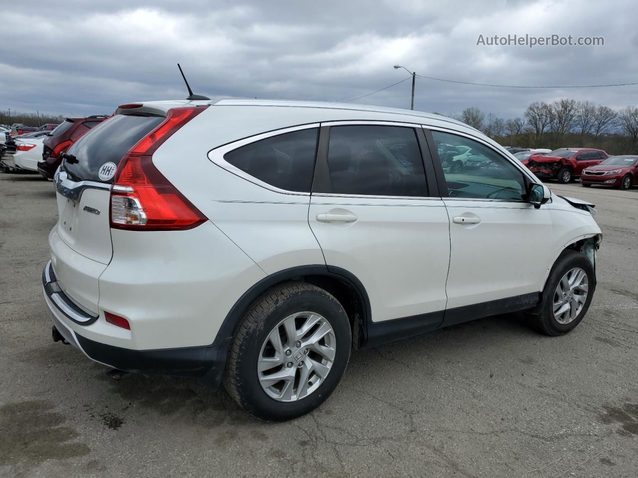 2016 Honda Cr-v Exl White vin: 5J6RM4H7XGL005438