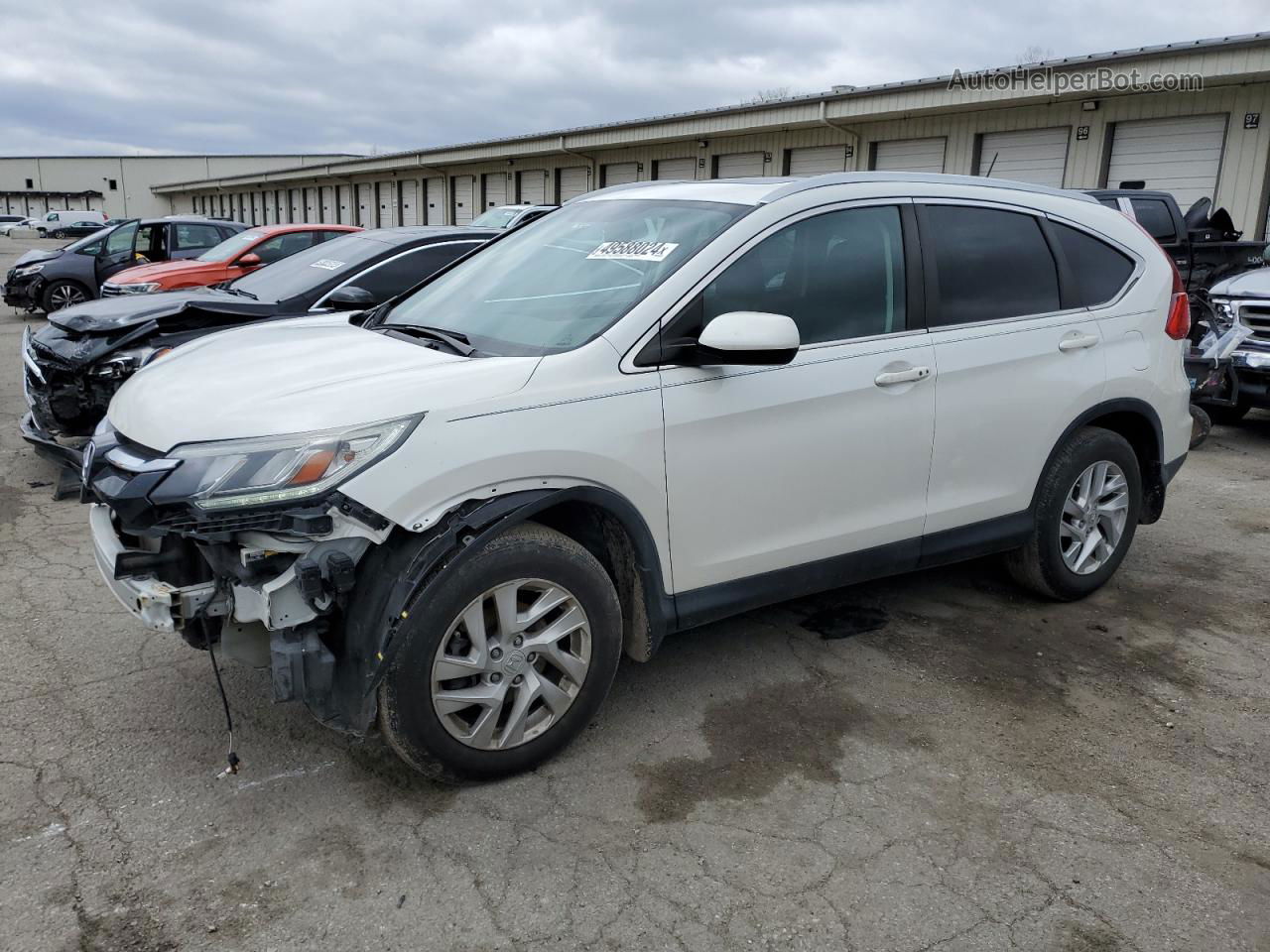 2016 Honda Cr-v Exl White vin: 5J6RM4H7XGL005438