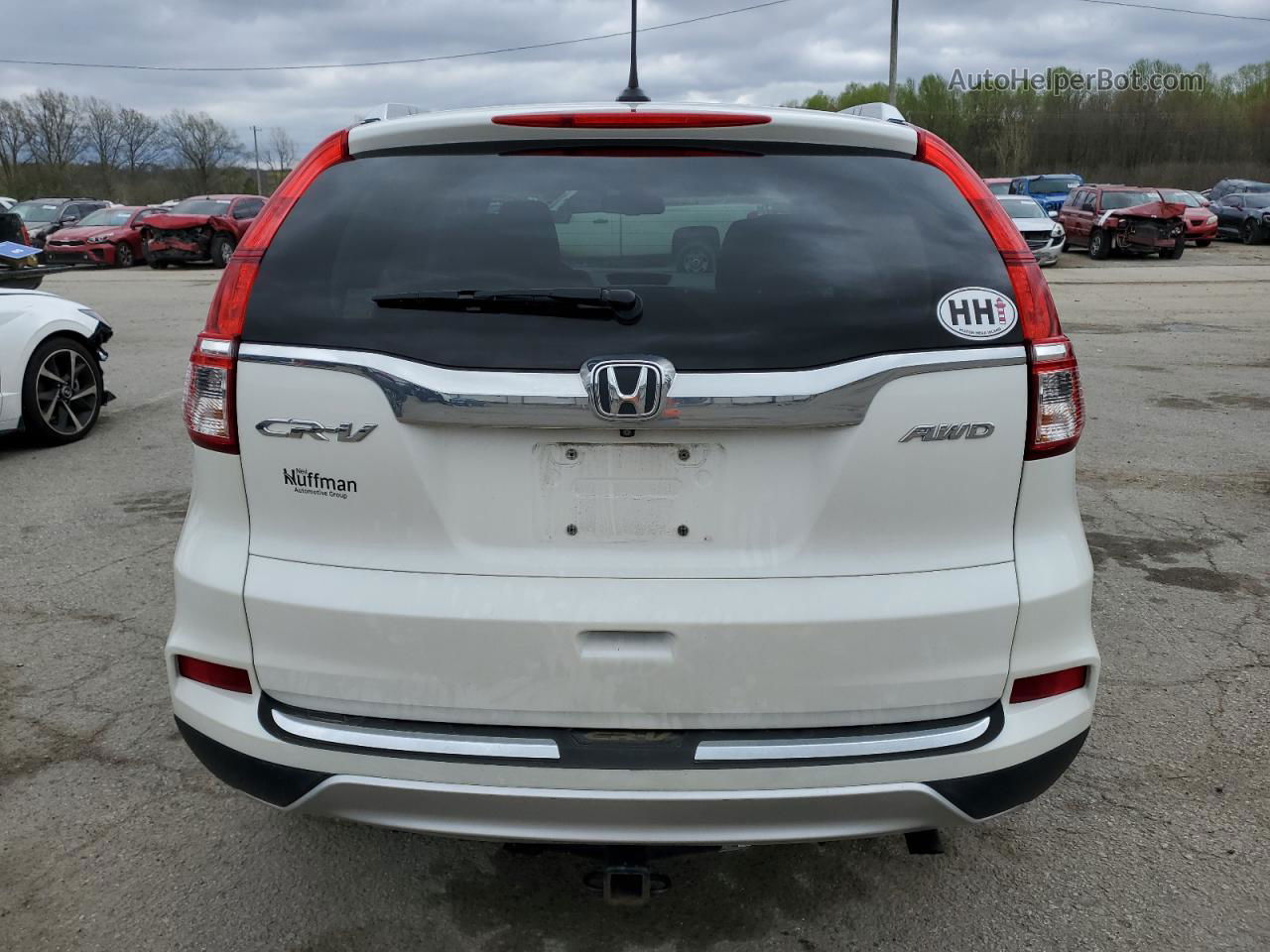 2016 Honda Cr-v Exl White vin: 5J6RM4H7XGL005438