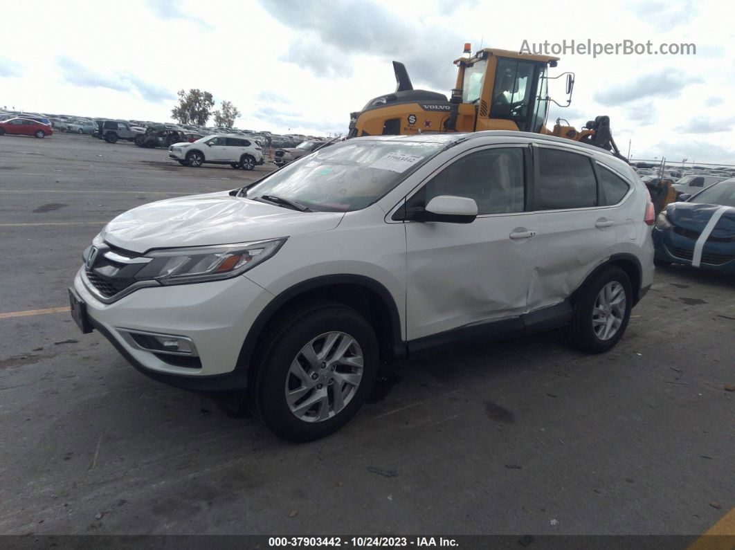 2016 Honda Cr-v Ex-l White vin: 5J6RM4H7XGL007545