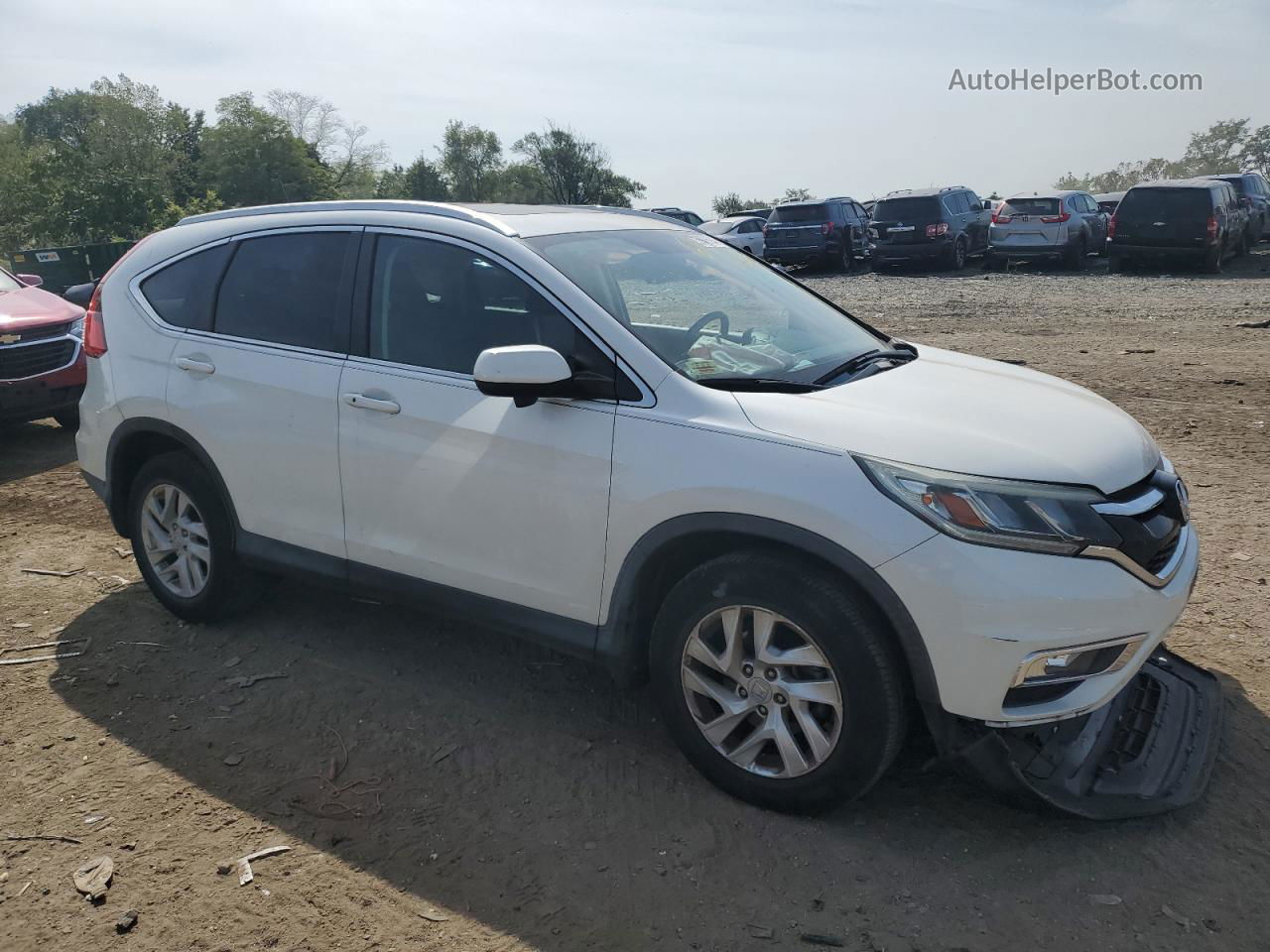 2016 Honda Cr-v Exl Белый vin: 5J6RM4H7XGL039489