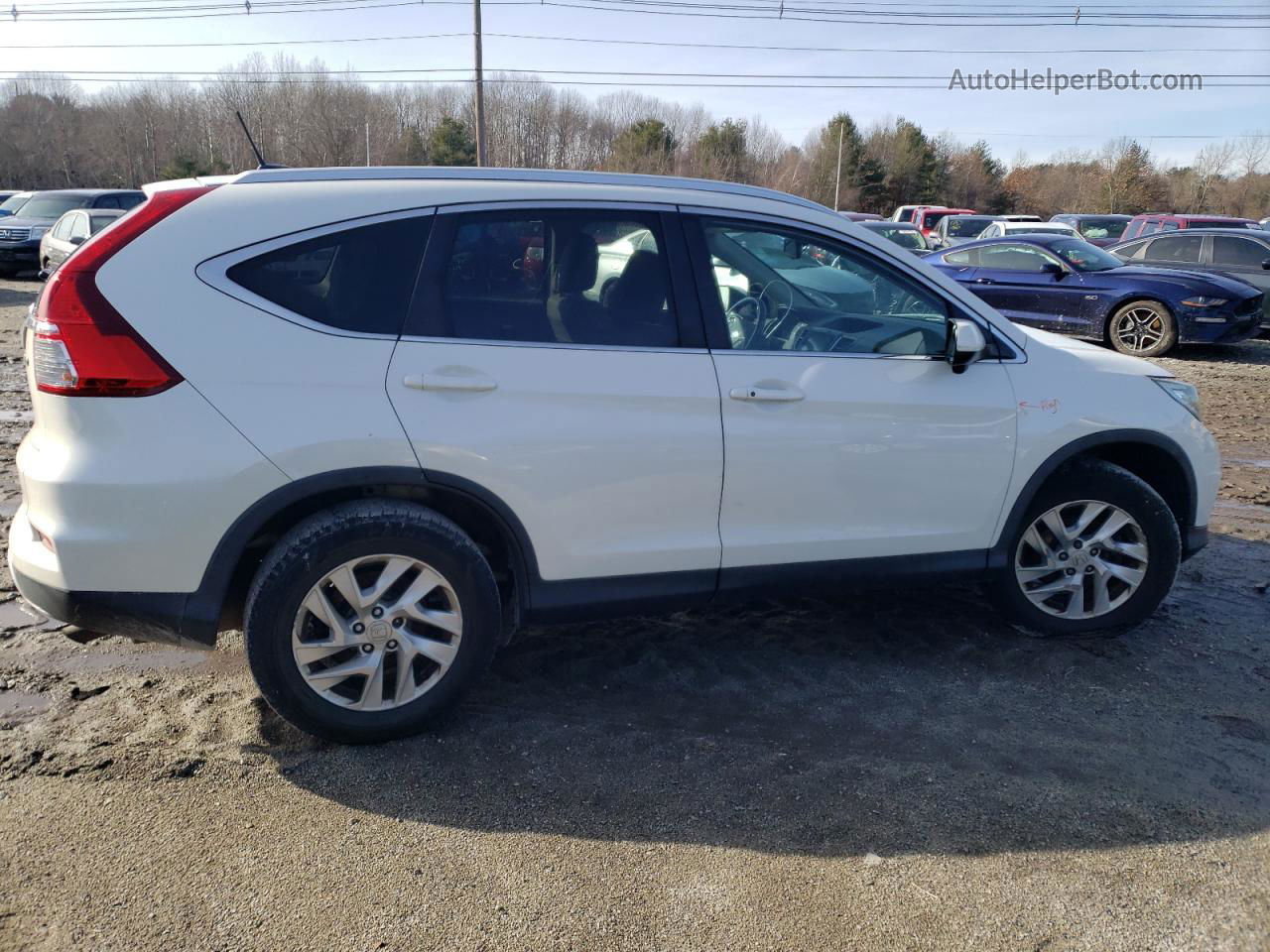 2016 Honda Cr-v Exl White vin: 5J6RM4H7XGL075778