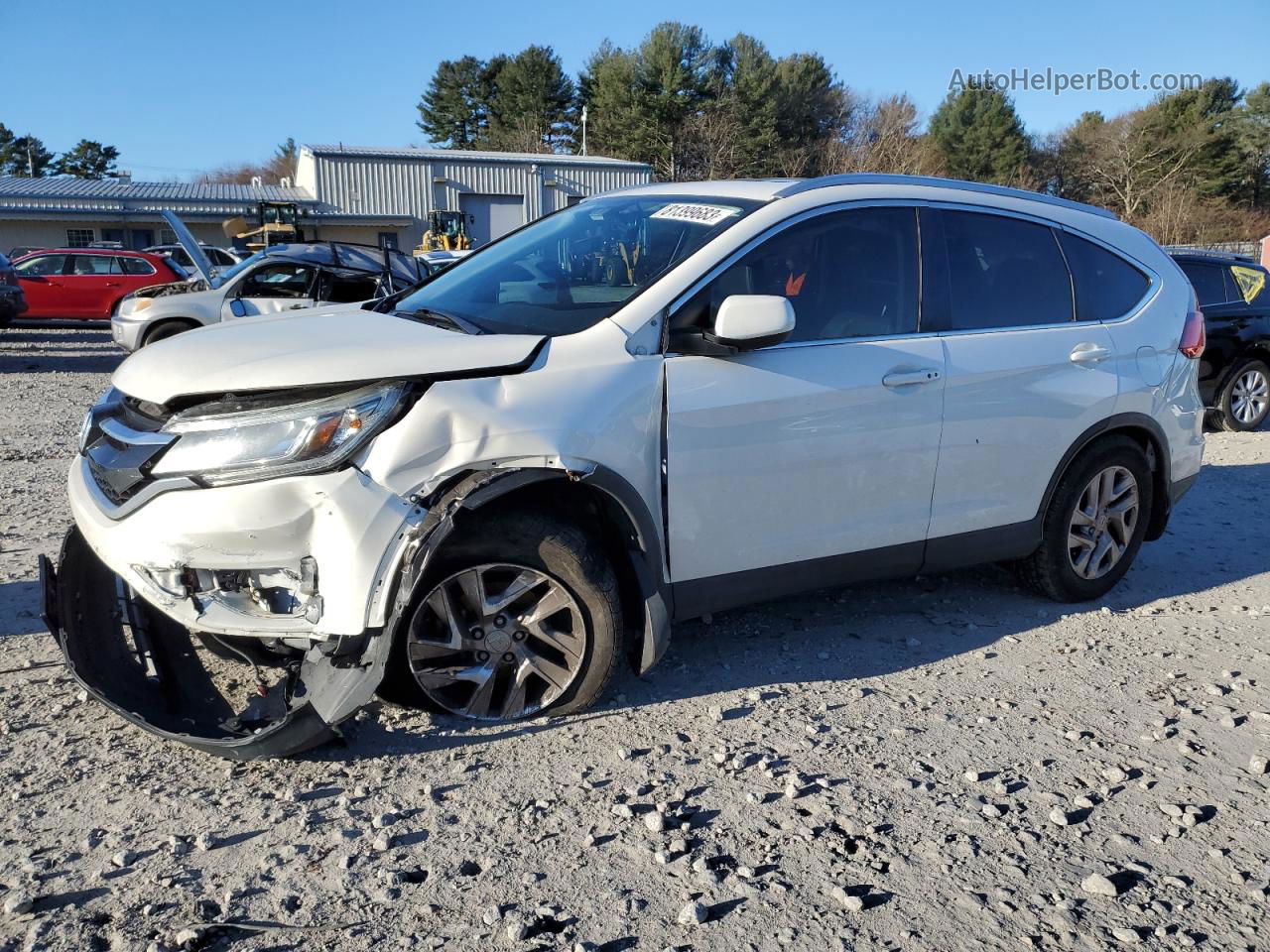 2016 Honda Cr-v Exl White vin: 5J6RM4H7XGL124140