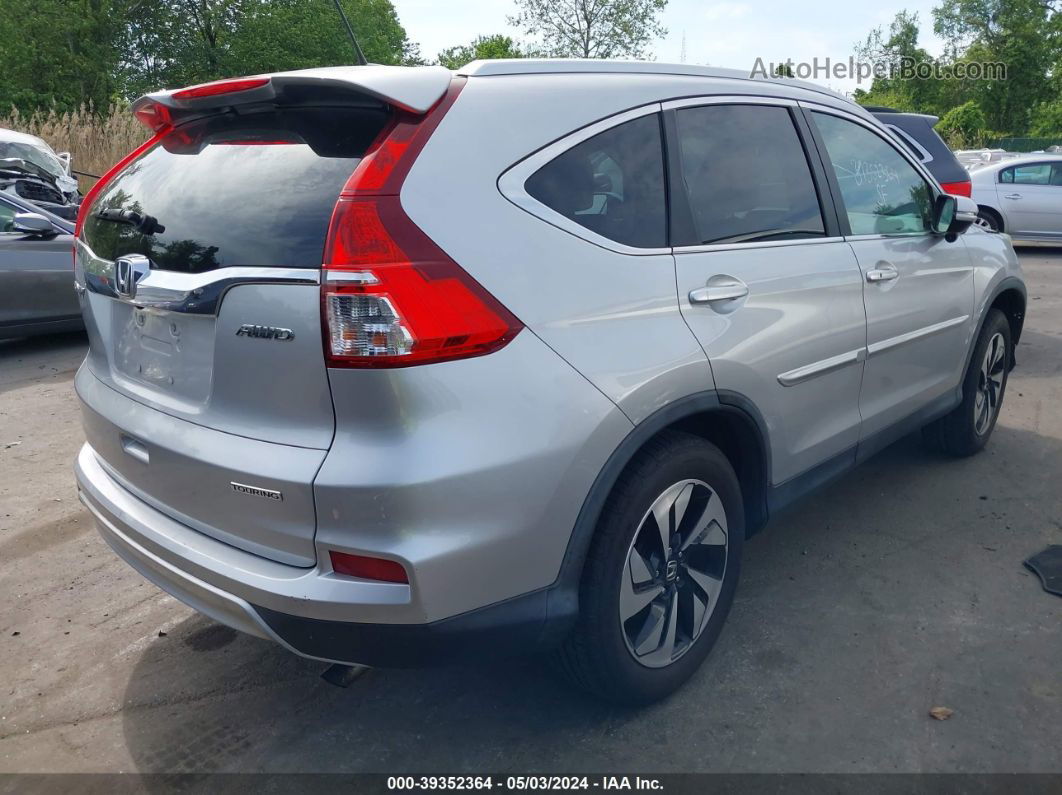 2015 Honda Cr-v Touring Silver vin: 5J6RM4H90FL011393