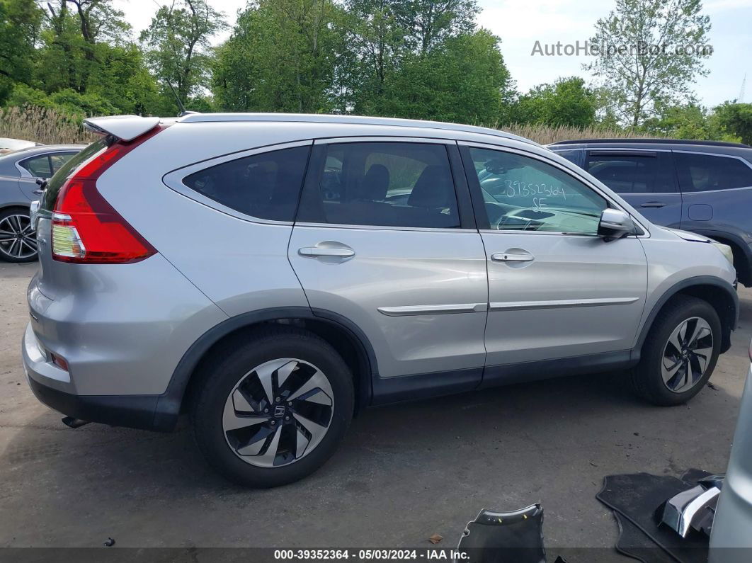 2015 Honda Cr-v Touring Silver vin: 5J6RM4H90FL011393