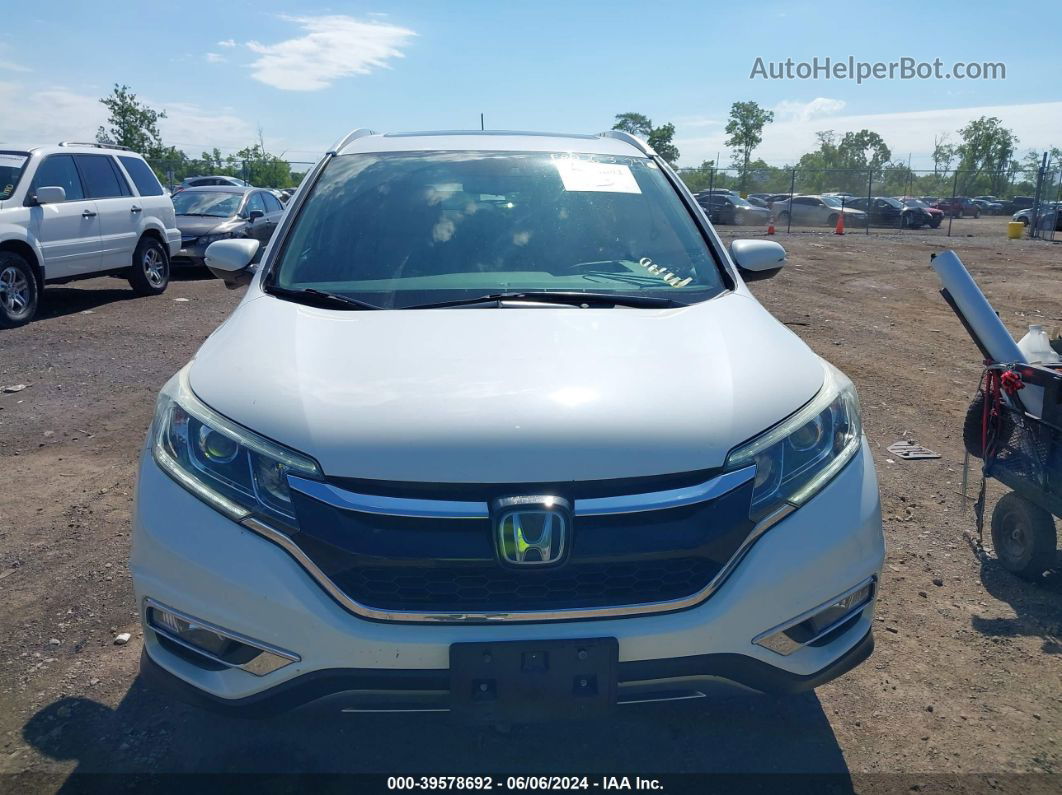 2015 Honda Cr-v Touring Белый vin: 5J6RM4H90FL037833