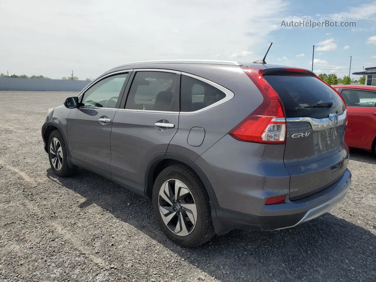 2015 Honda Cr-v Touring Gray vin: 5J6RM4H90FL804161