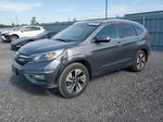 2015 Honda Cr-v Touring Gray vin: 5J6RM4H90FL804161