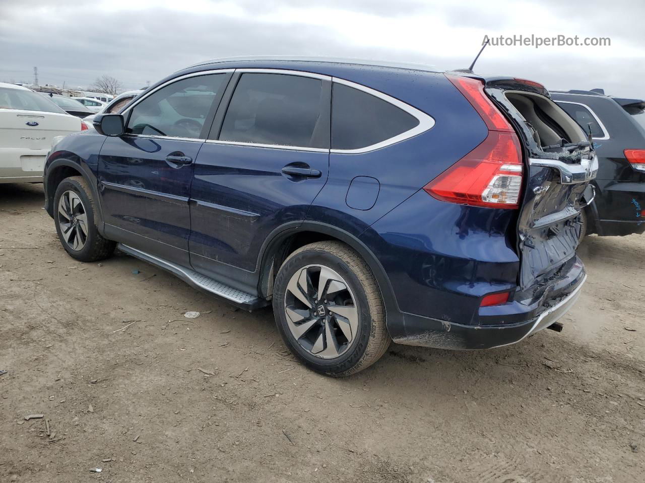 2016 Honda Cr-v Touring Синий vin: 5J6RM4H90GL032567