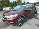 2016 Honda Cr-v Touring Burgundy vin: 5J6RM4H90GL084118