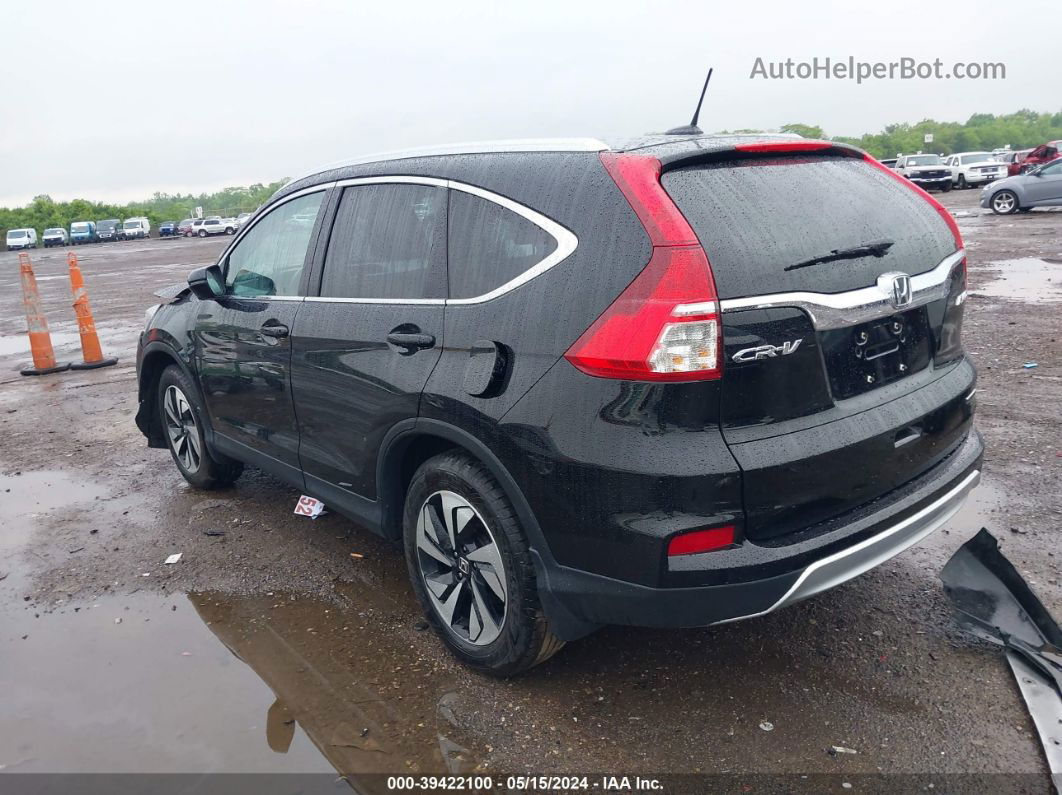 2016 Honda Cr-v Touring Black vin: 5J6RM4H91GL136260