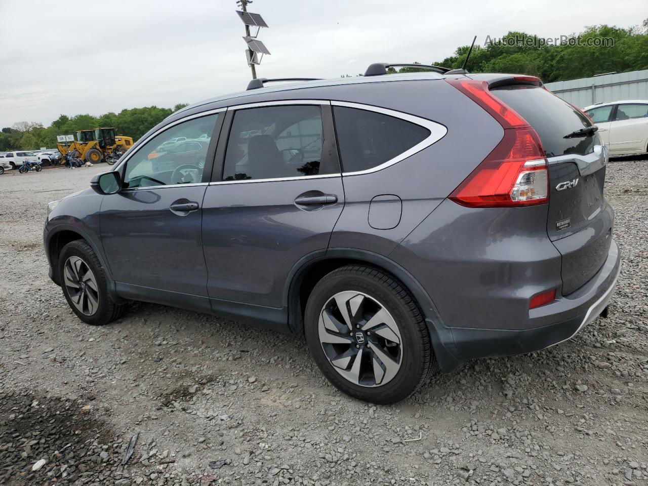 2015 Honda Cr-v Touring Серый vin: 5J6RM4H92FL108367