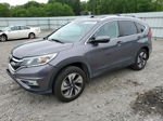 2015 Honda Cr-v Touring Gray vin: 5J6RM4H92FL108367