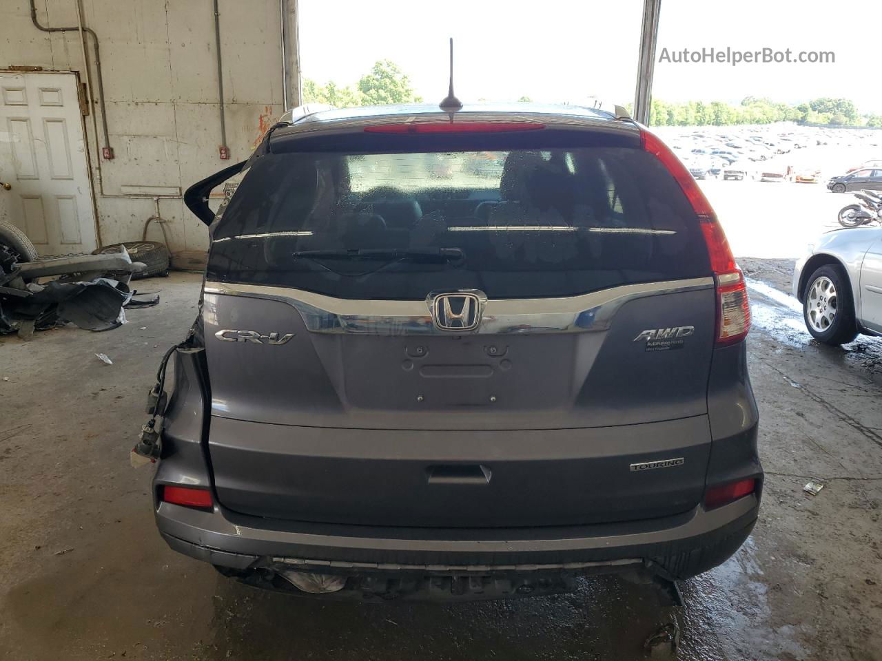 2015 Honda Cr-v Touring Серый vin: 5J6RM4H92FL126237